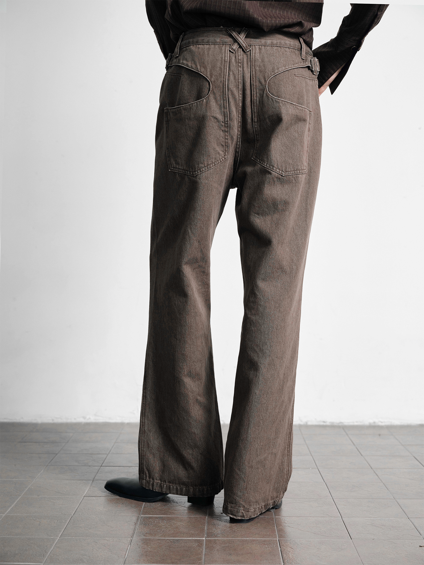 Straight-Leg Denim Pants