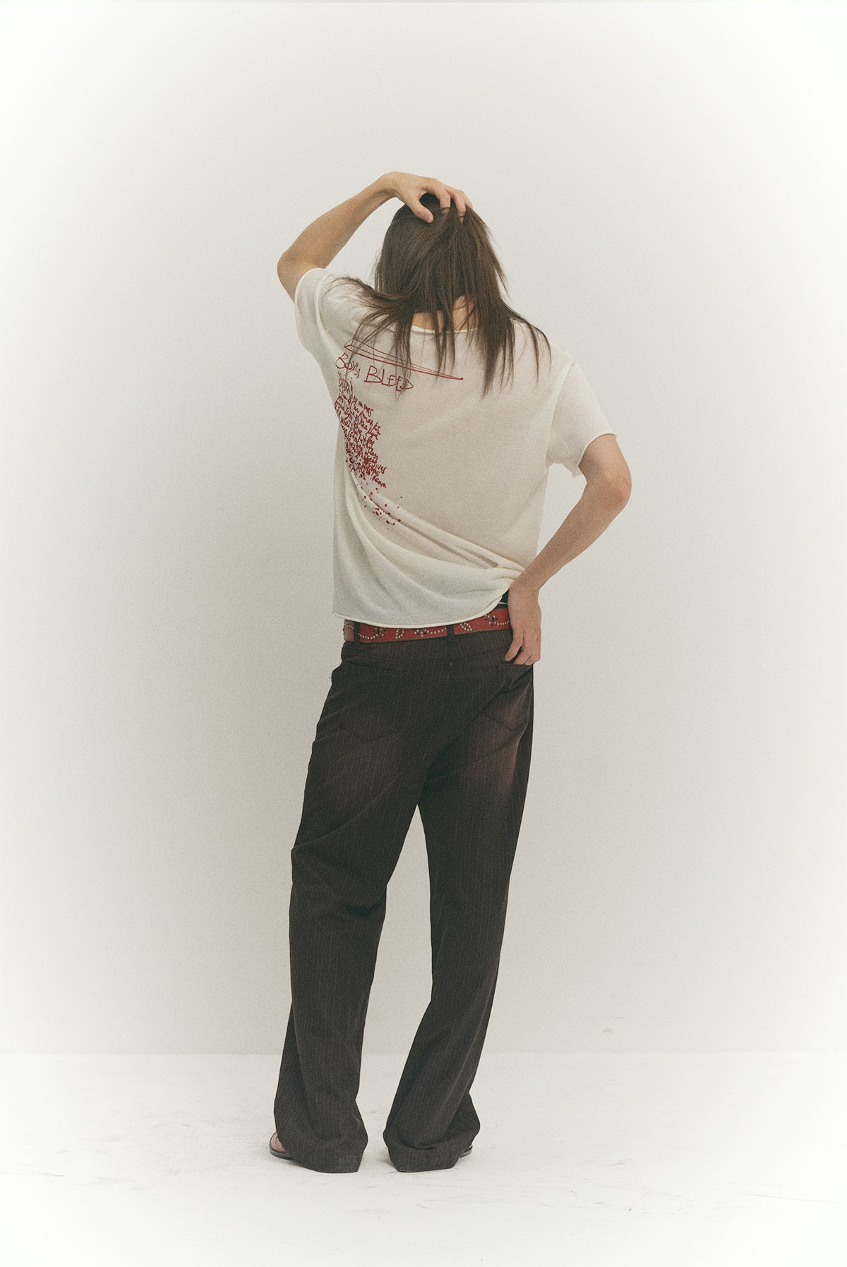 Striped loose casual pants