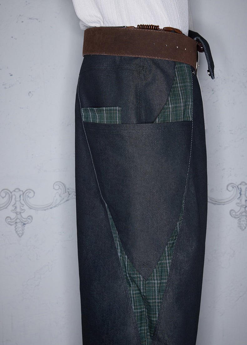 Deconstructed Casual Denim Pants