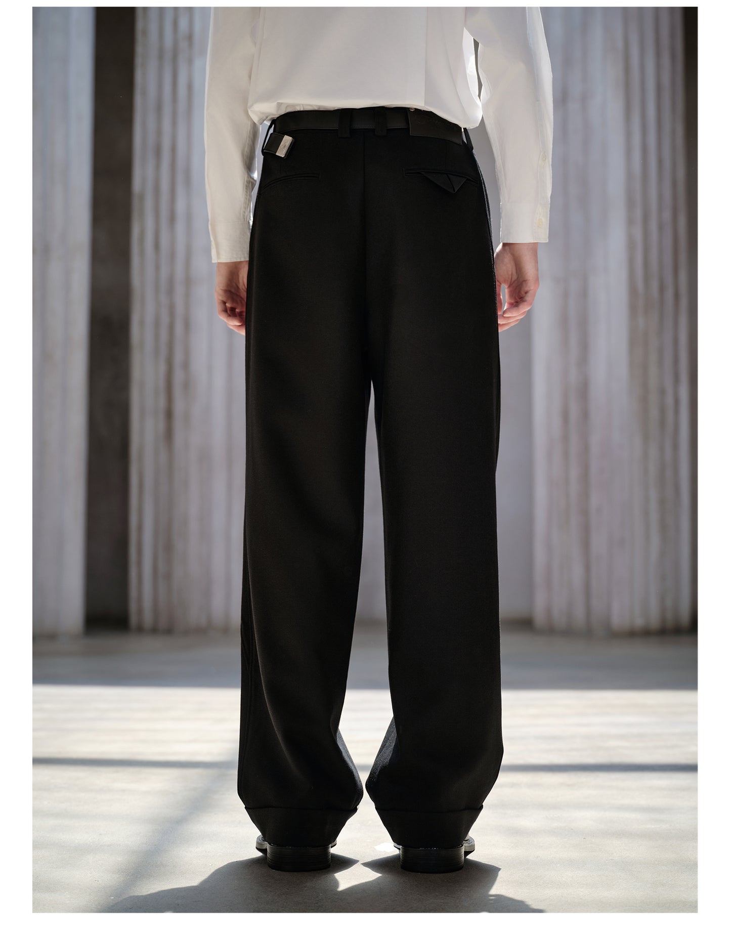 Wool Straight Pants