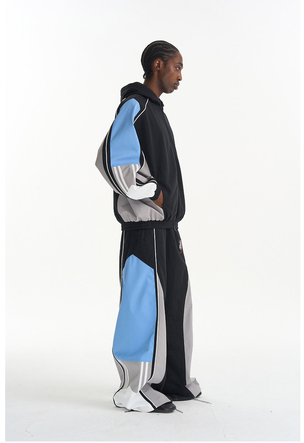 Embroidered Sporty Casual Pants