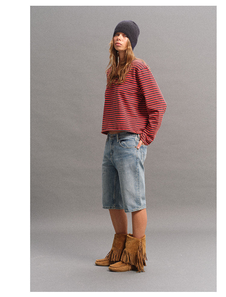 Distressed Striped T-Shirt