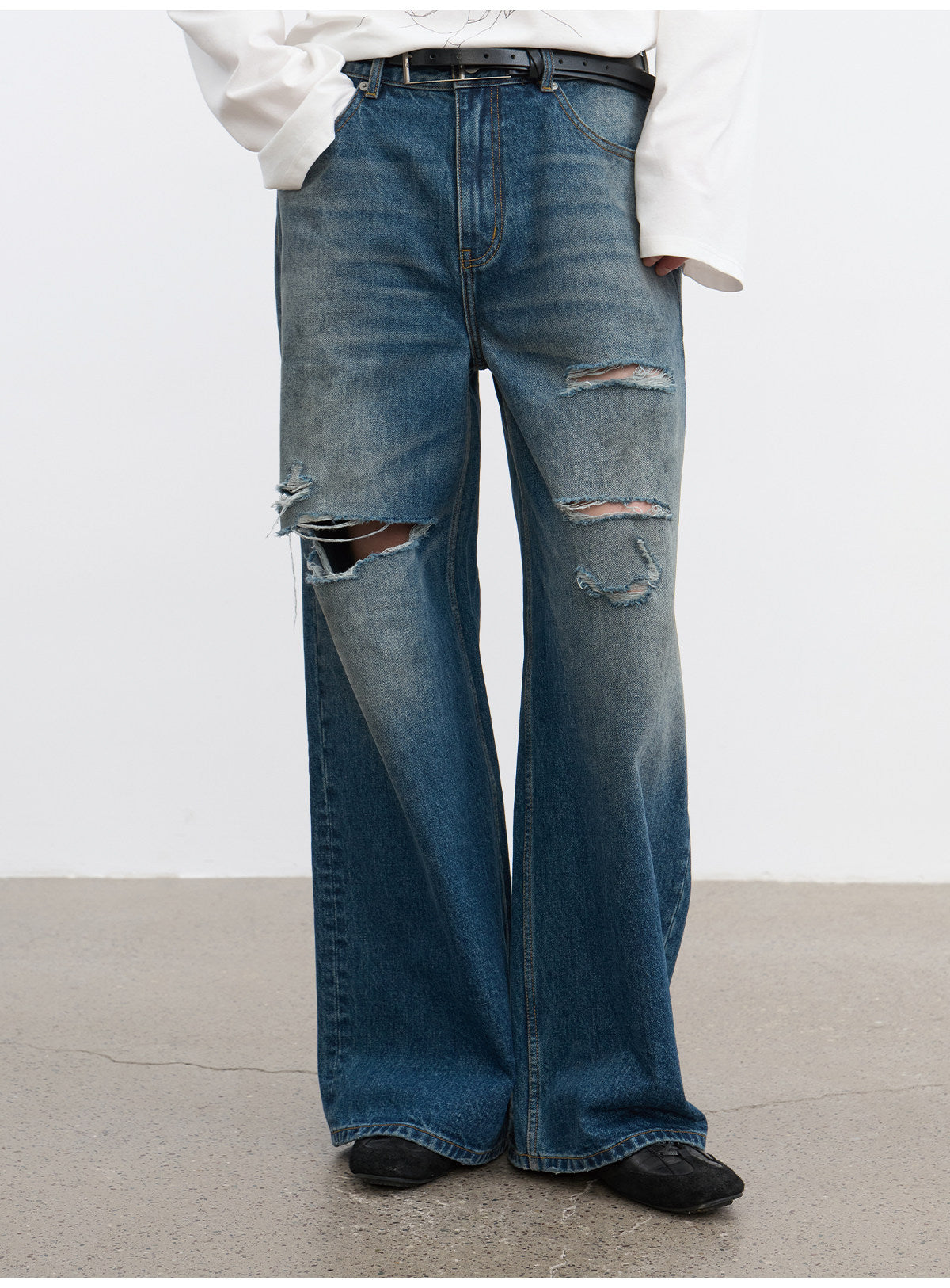 Loose Straight-Fit Denim Pants – ULTIMUS
