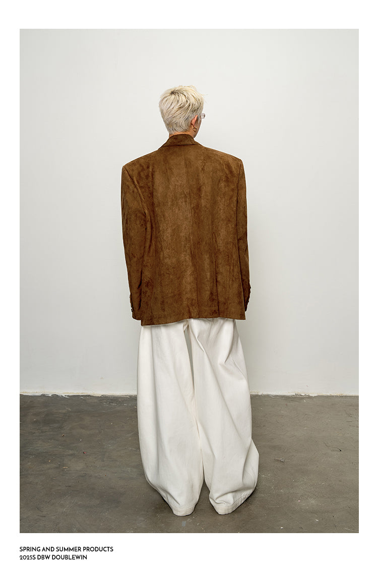 Straight Wide Shoulder Jacket