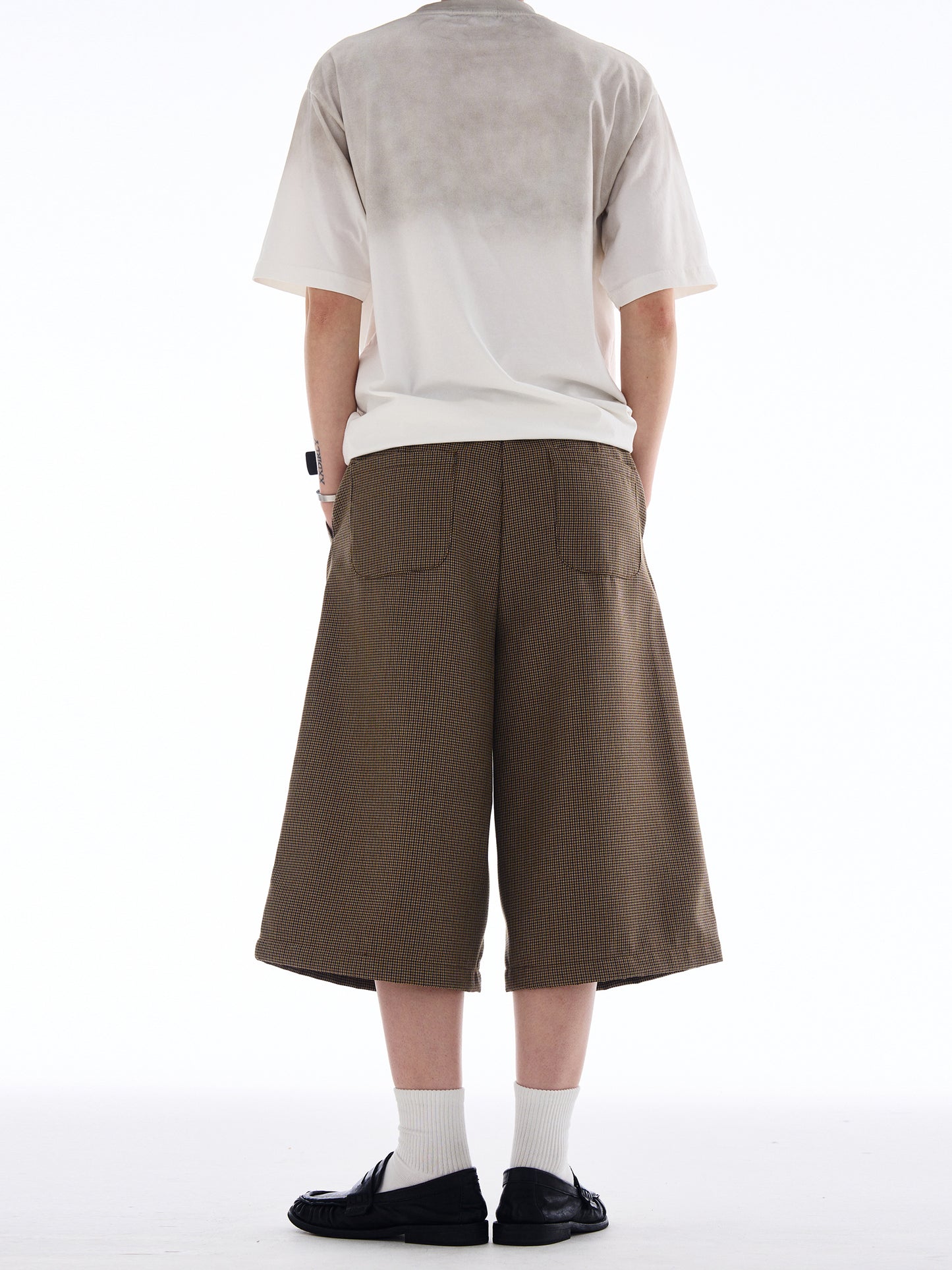 Loose-fitting casual cropped pants