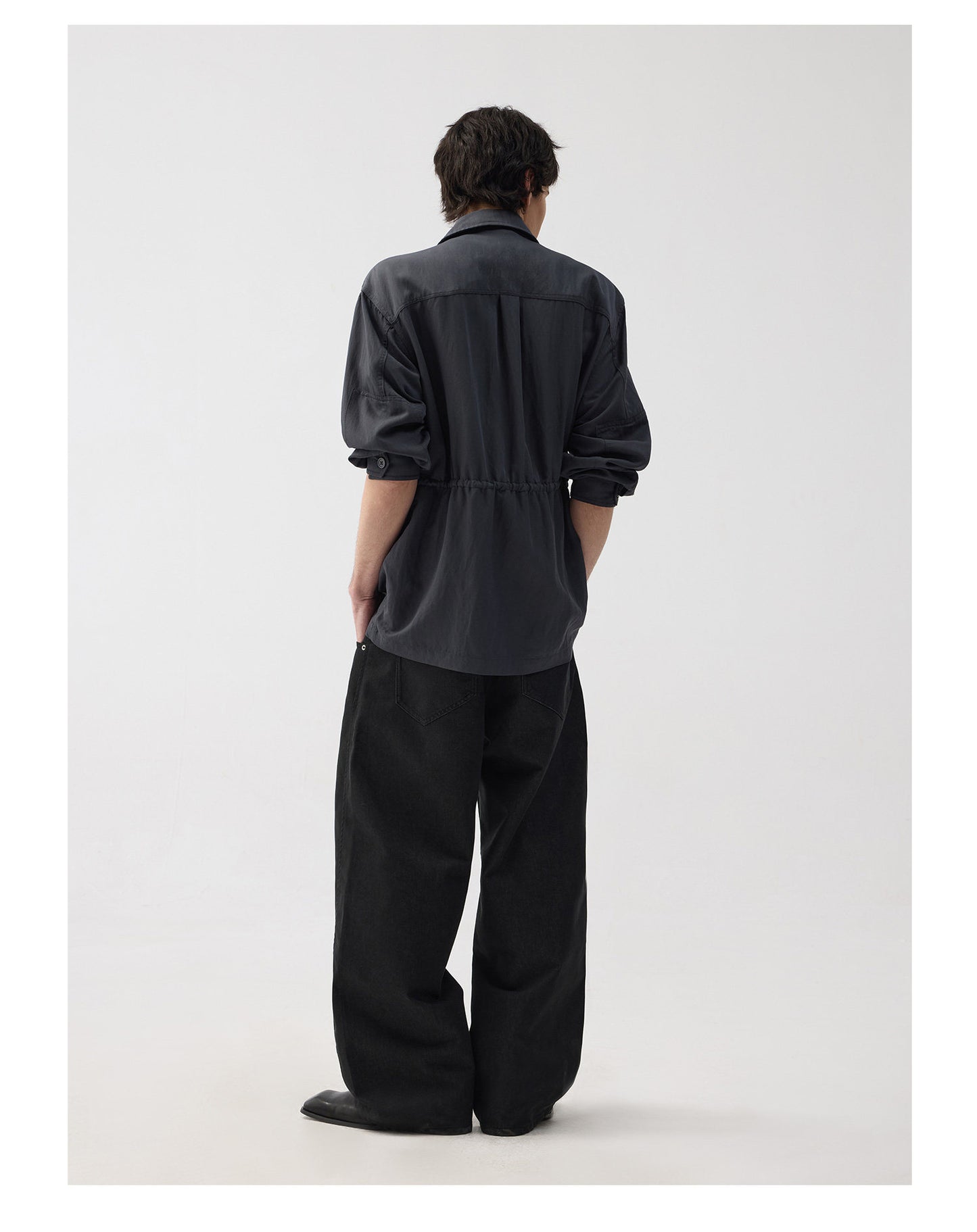 Nylon Blend Short Jacket