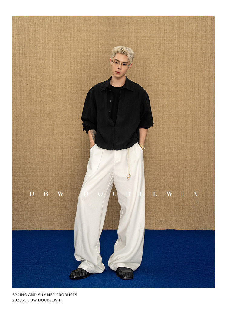 Faux two-piece shirt
