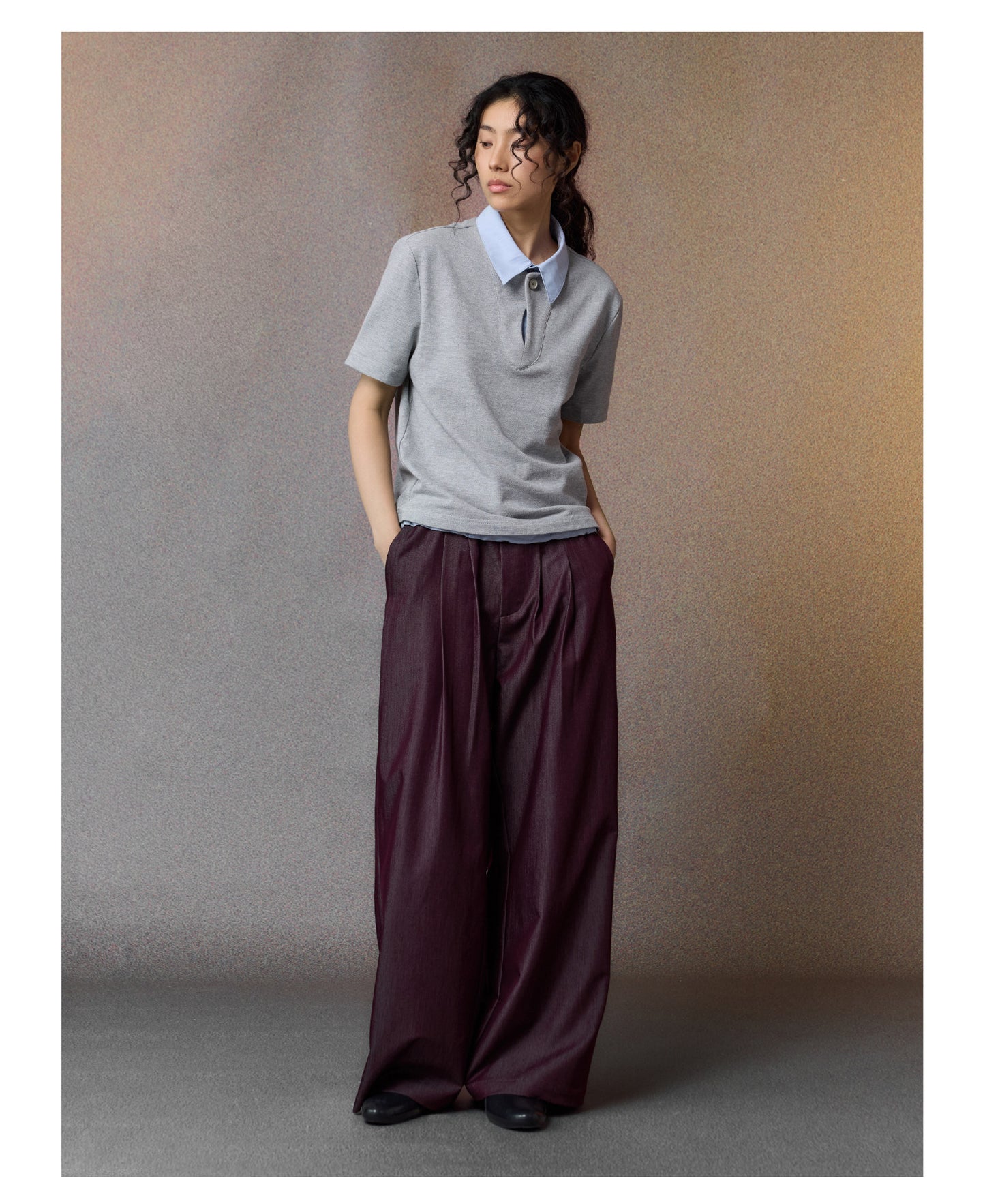 Faux Two-Piece Polo Shirt