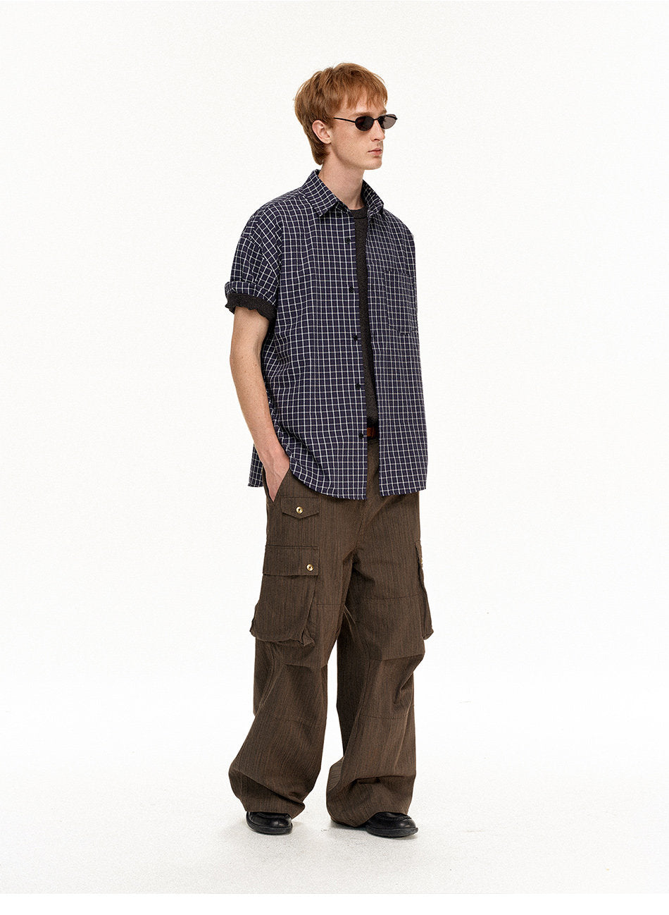 Oversized Retro Check Shirt