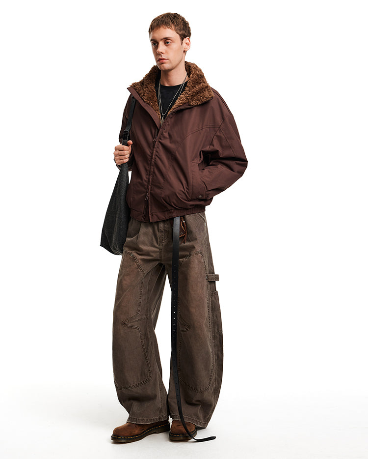 Fur Collar White Duck Down Jacket