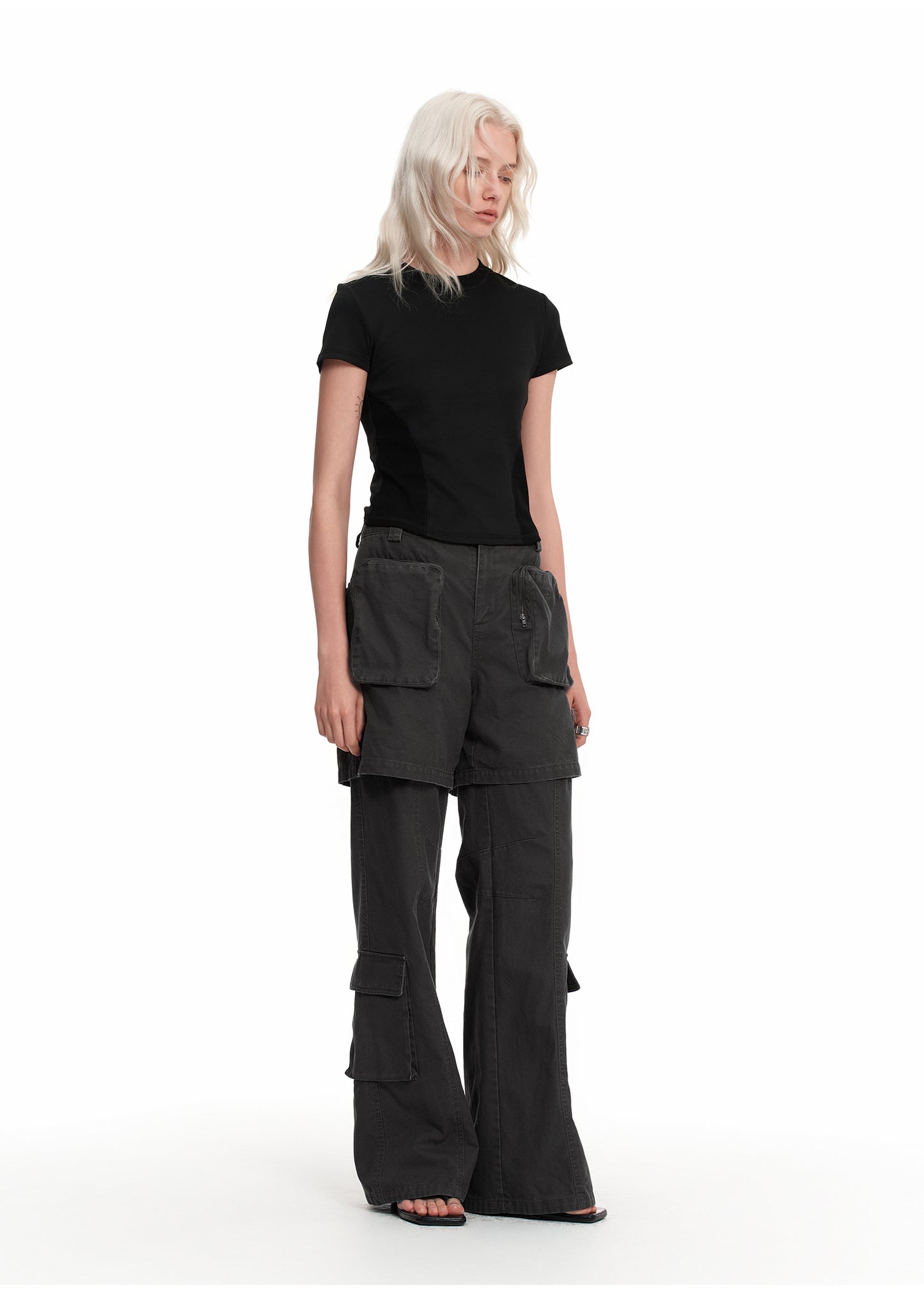 Detachable multi-pocket casual pants