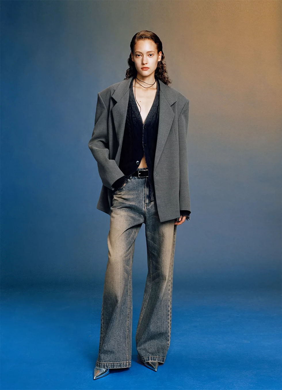 Unisex Notched Lapel Casual Suit Jacket