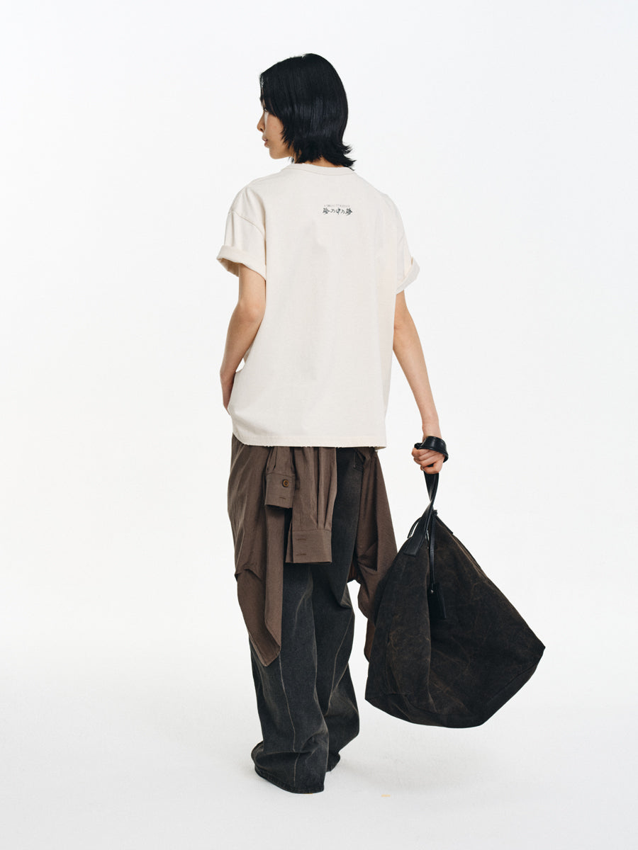 Washed Crew Neck T-Shirt