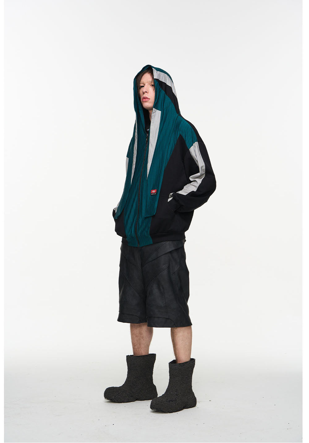 Heavy Crafted Leather Casual Shorts