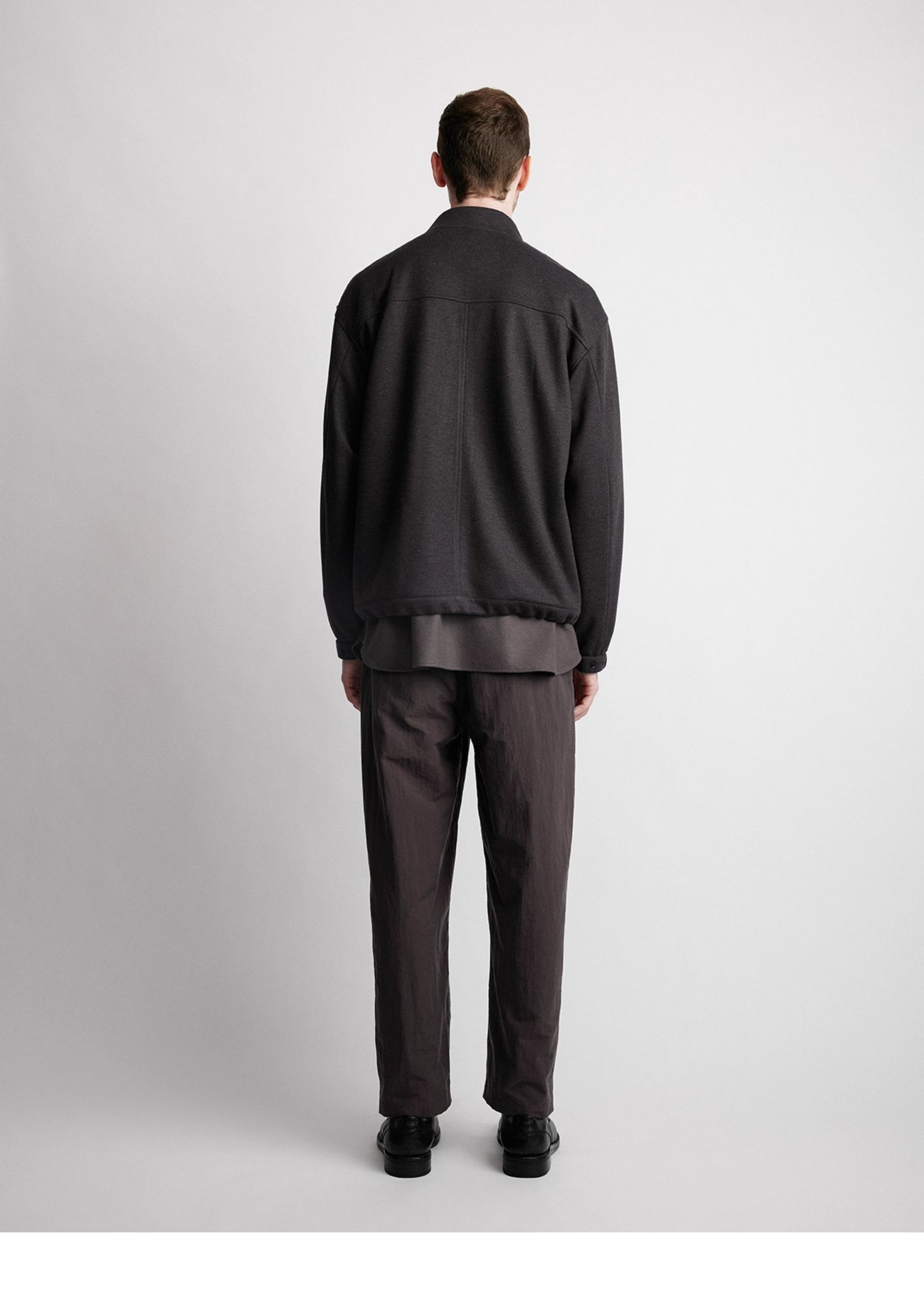 Wool Blend Zipper Jacket