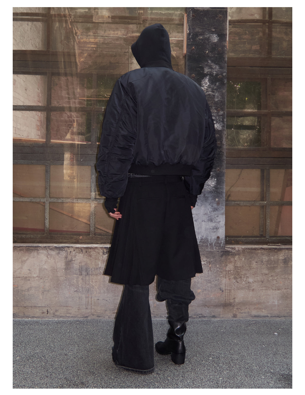 Scimitar Silhouette Cotton Jacket