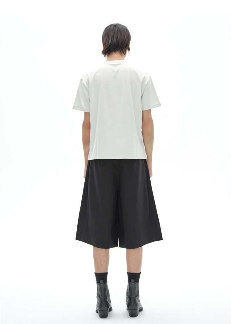 Pleated Simple Shorts