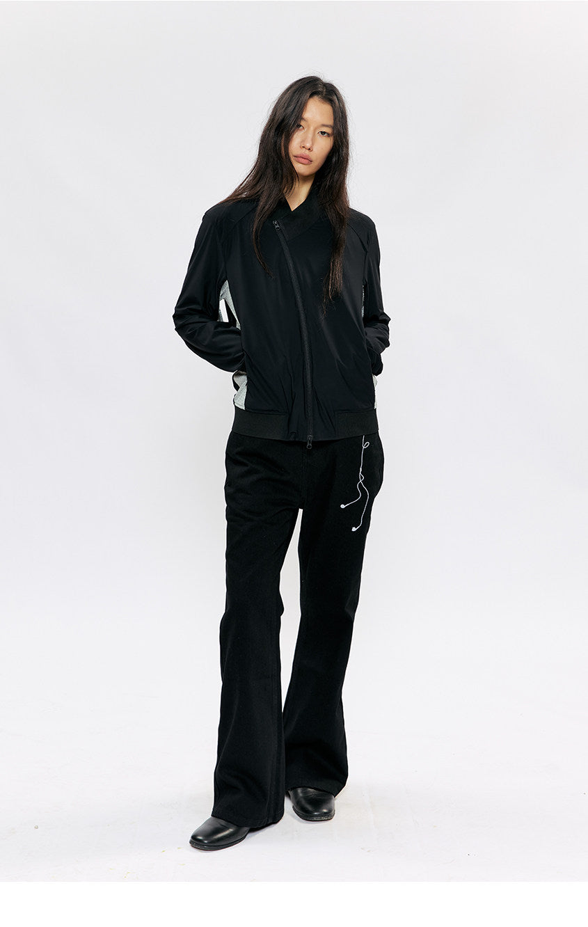 Casual Straight-Leg Embroidered Jeans