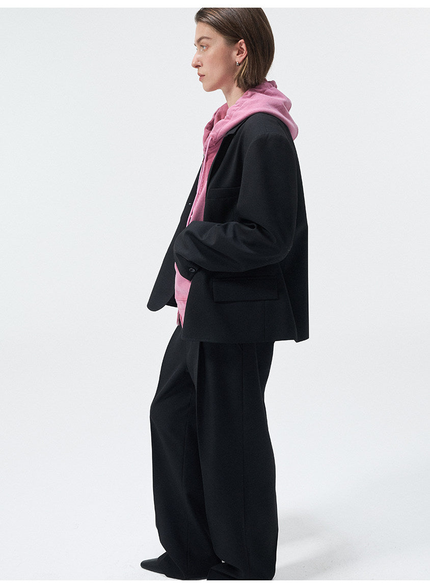 Notch Lapel Two-Button Jacket