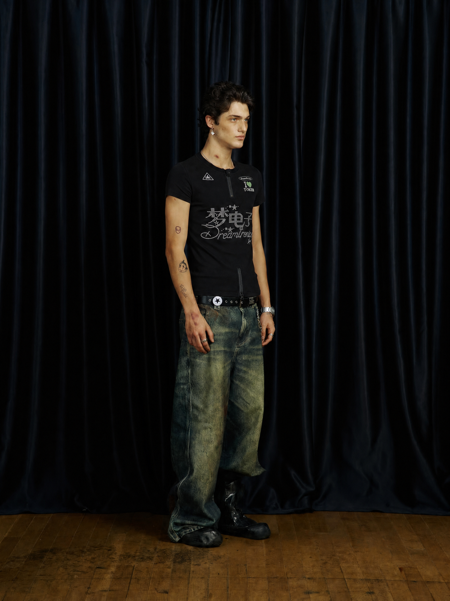 Rhinestone Cycling T-Shirt