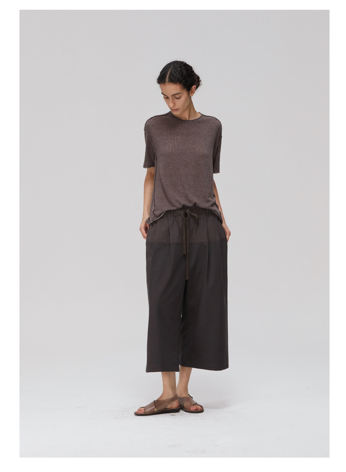 Pleated Loose-Fit Shorts