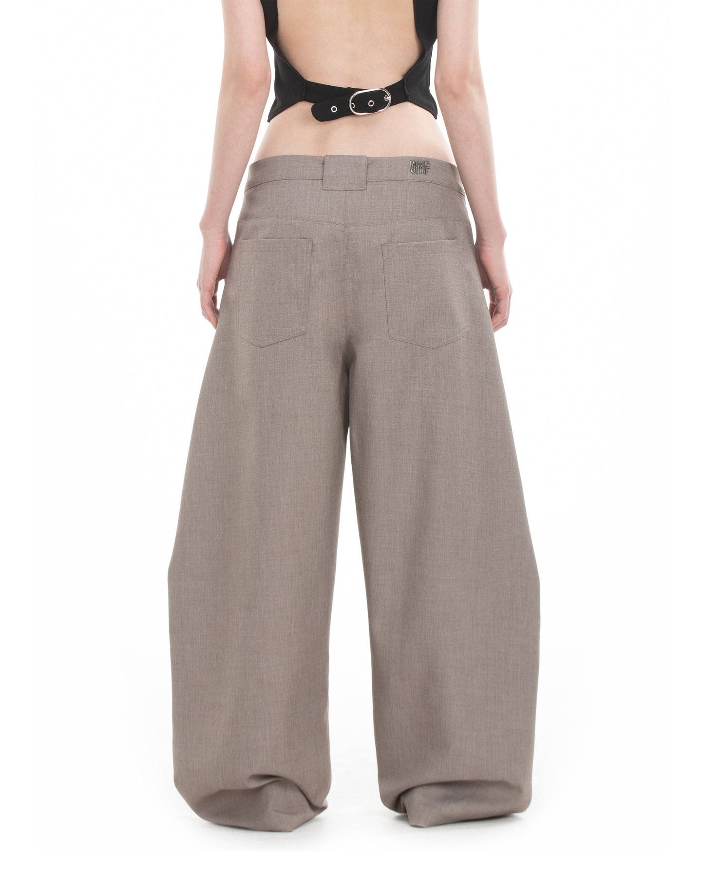 Deconstruction Loose Wide Leg Pants