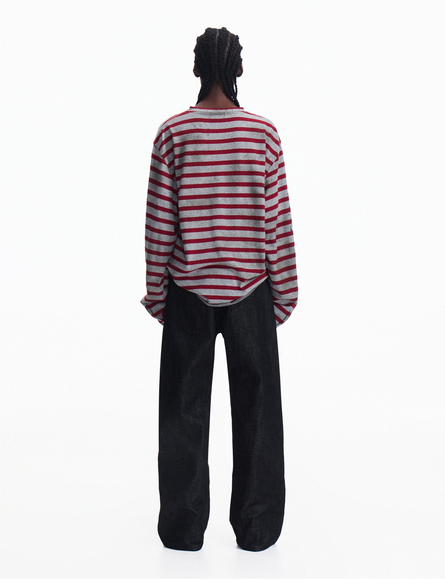 5-Button Raw Denim Pants