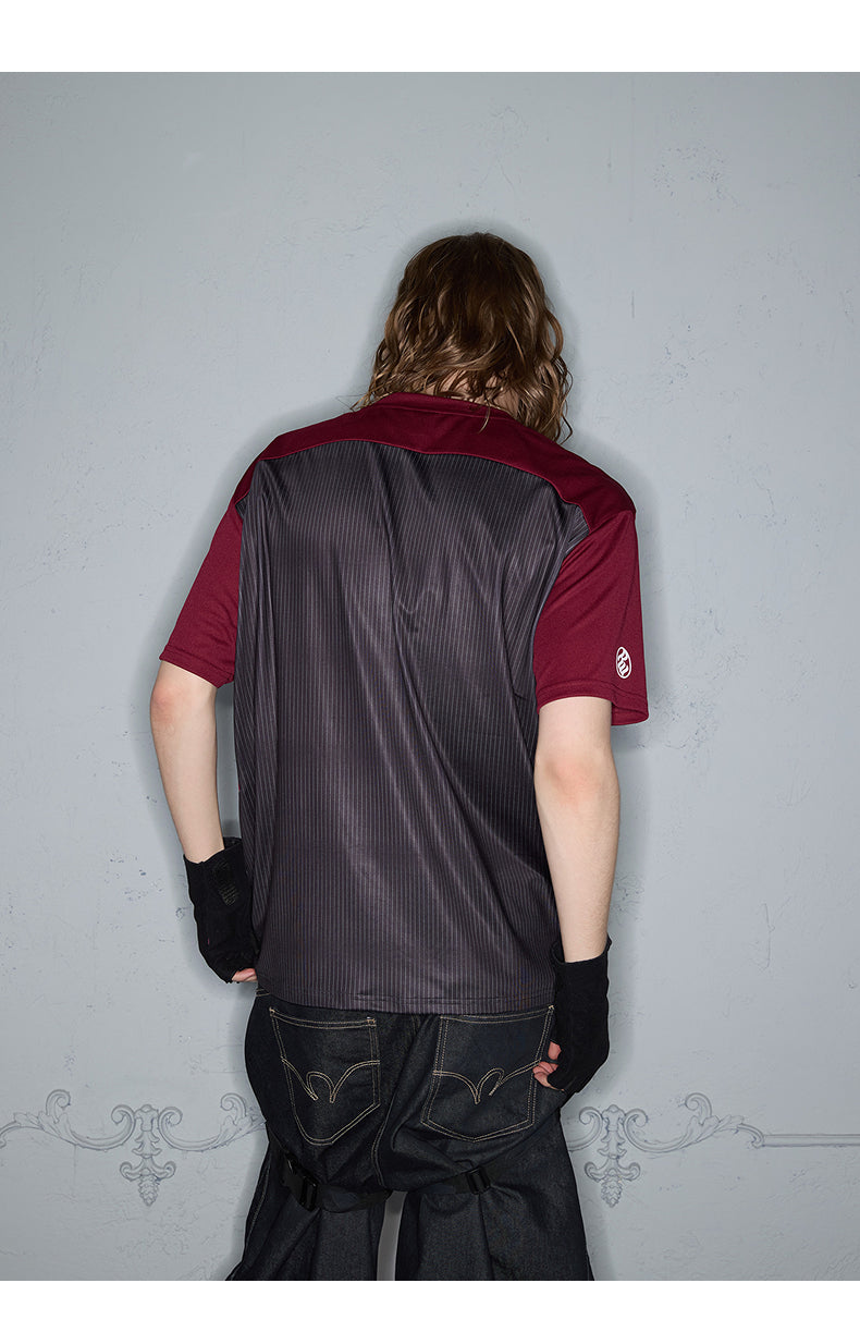 V-Neck Print Jersey T-Shirt