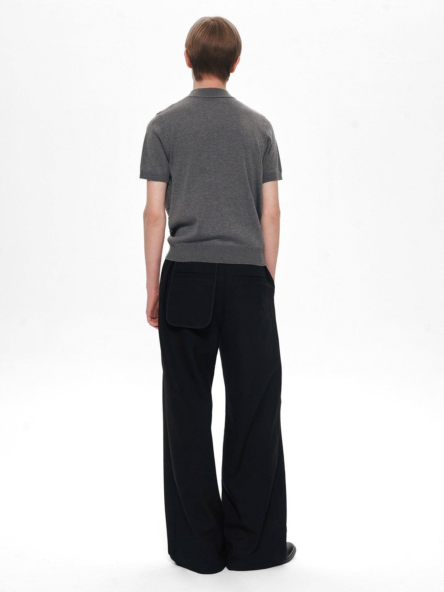 Breathable Jacquard High-Neck Knit