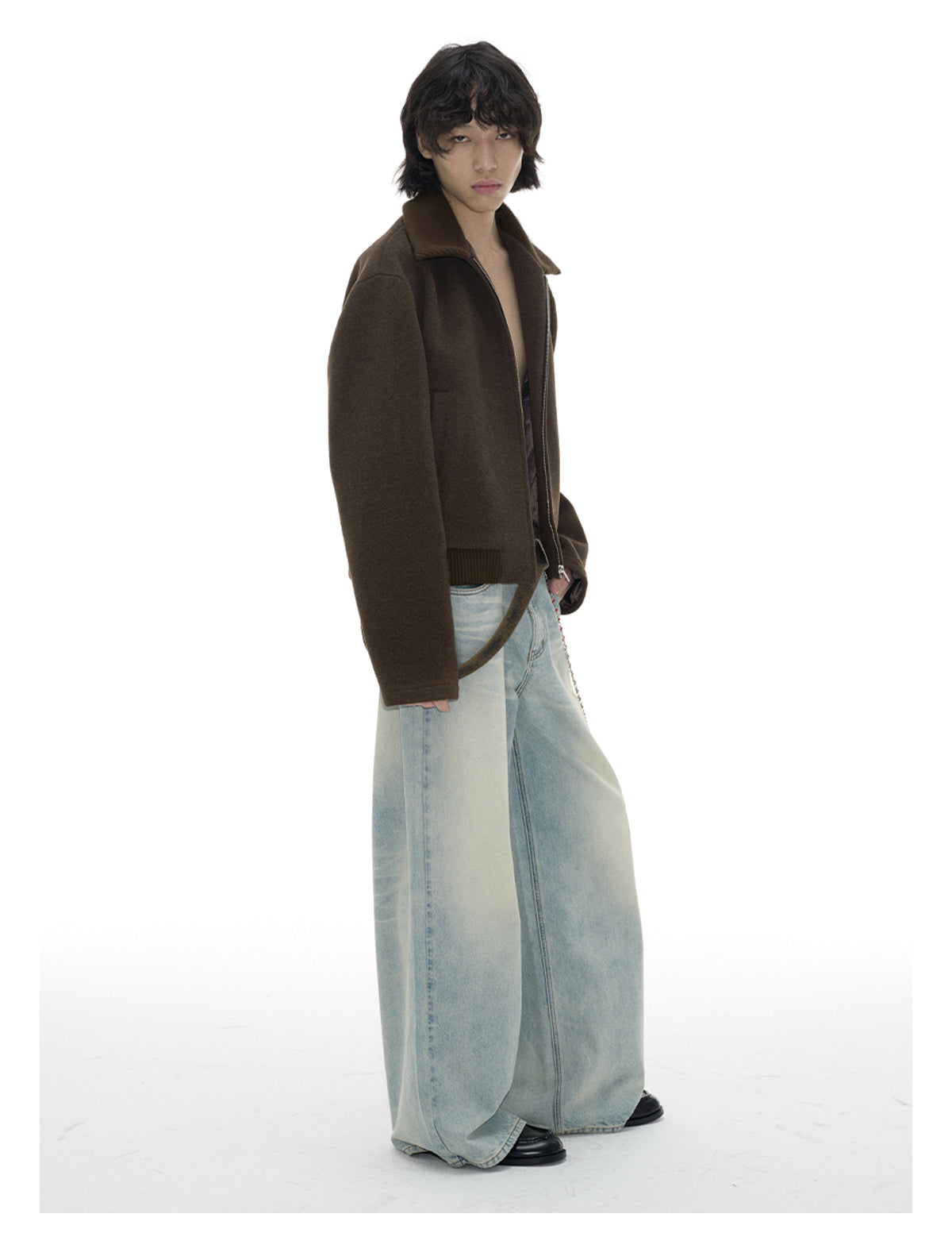 Embroidered wool jacket