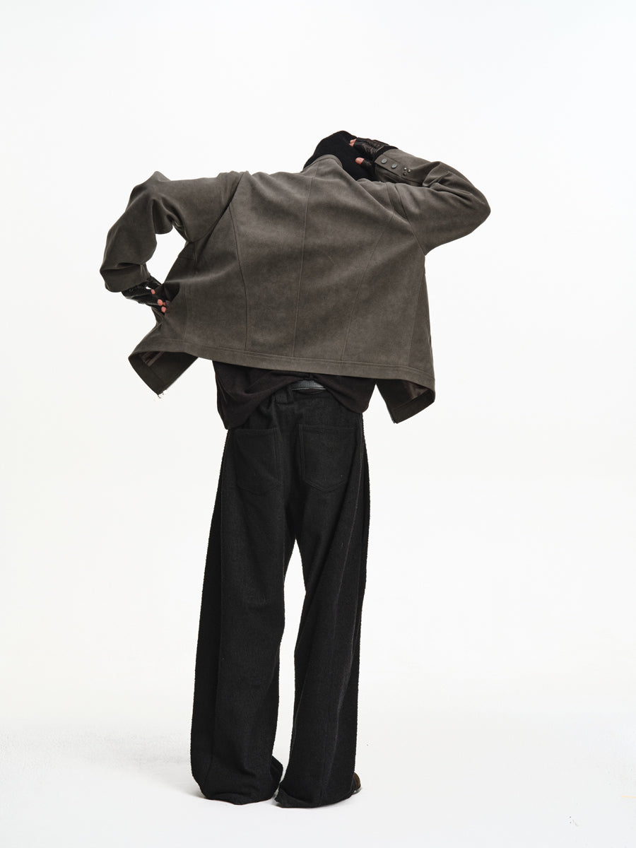 Custom-Woven Twill Casual Pants