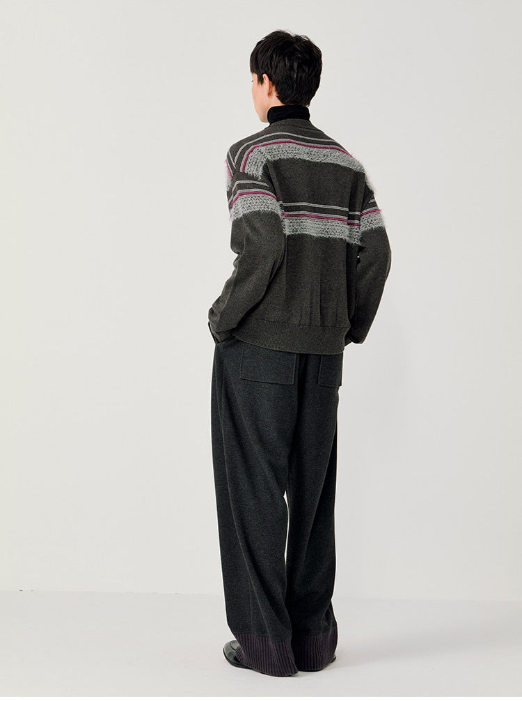 Knit Straight Casual Pants