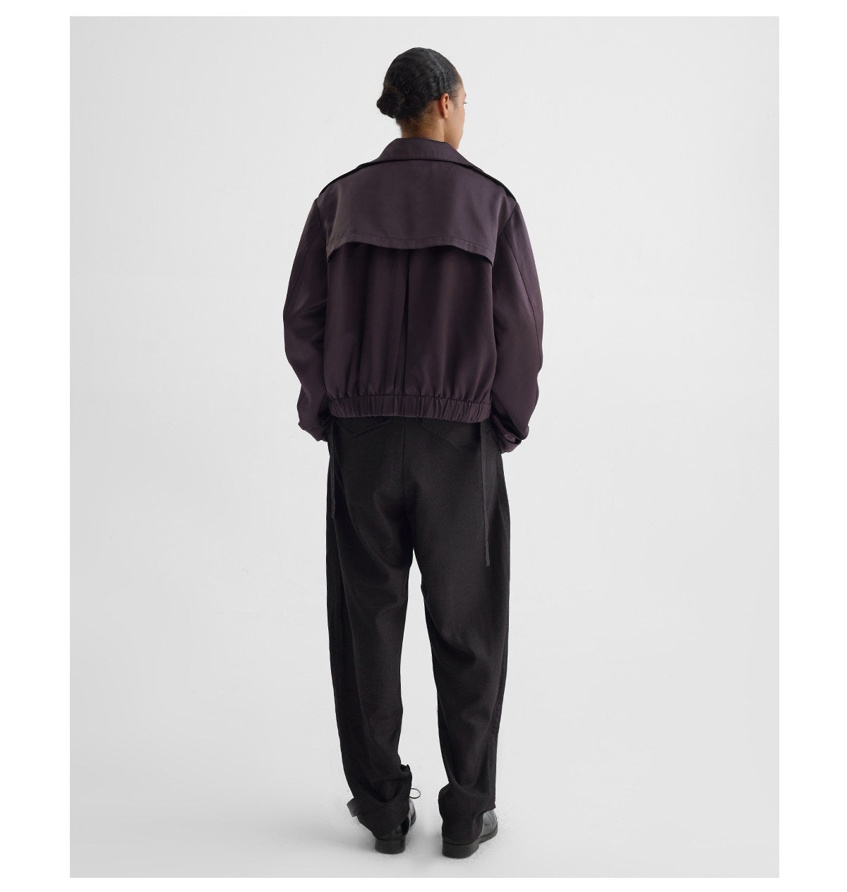 Accordion-Pleated Short Jacket