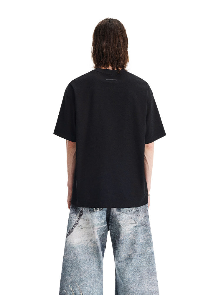 Printed Loose-Fit Round-Neck T-Shirt