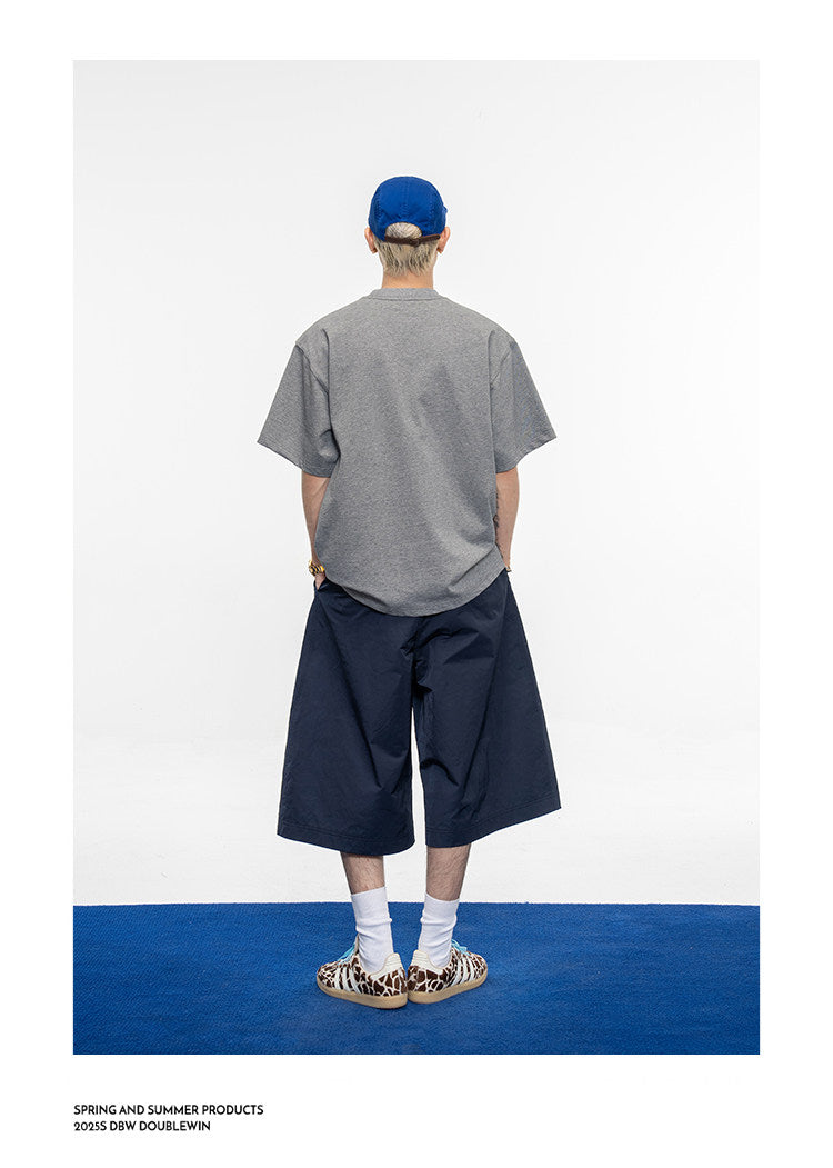 Loose-fit Round-Neck Casual T-Shirt