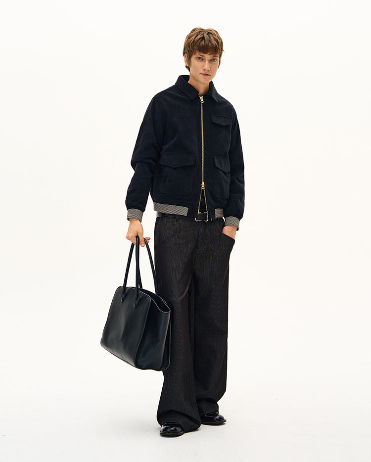 Multi-Pocket Double-Zipper Jacket