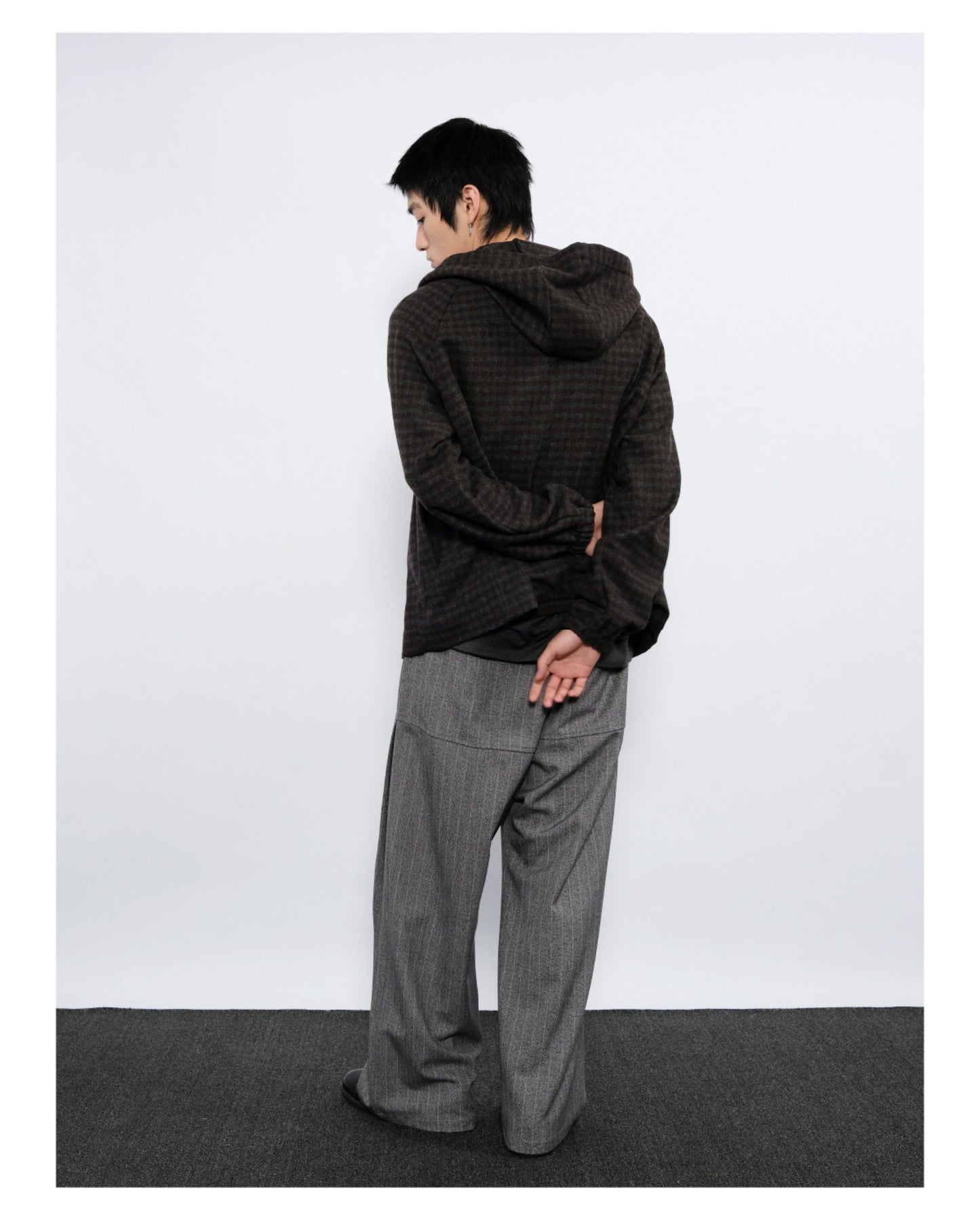 Checkered Hooded Jacket