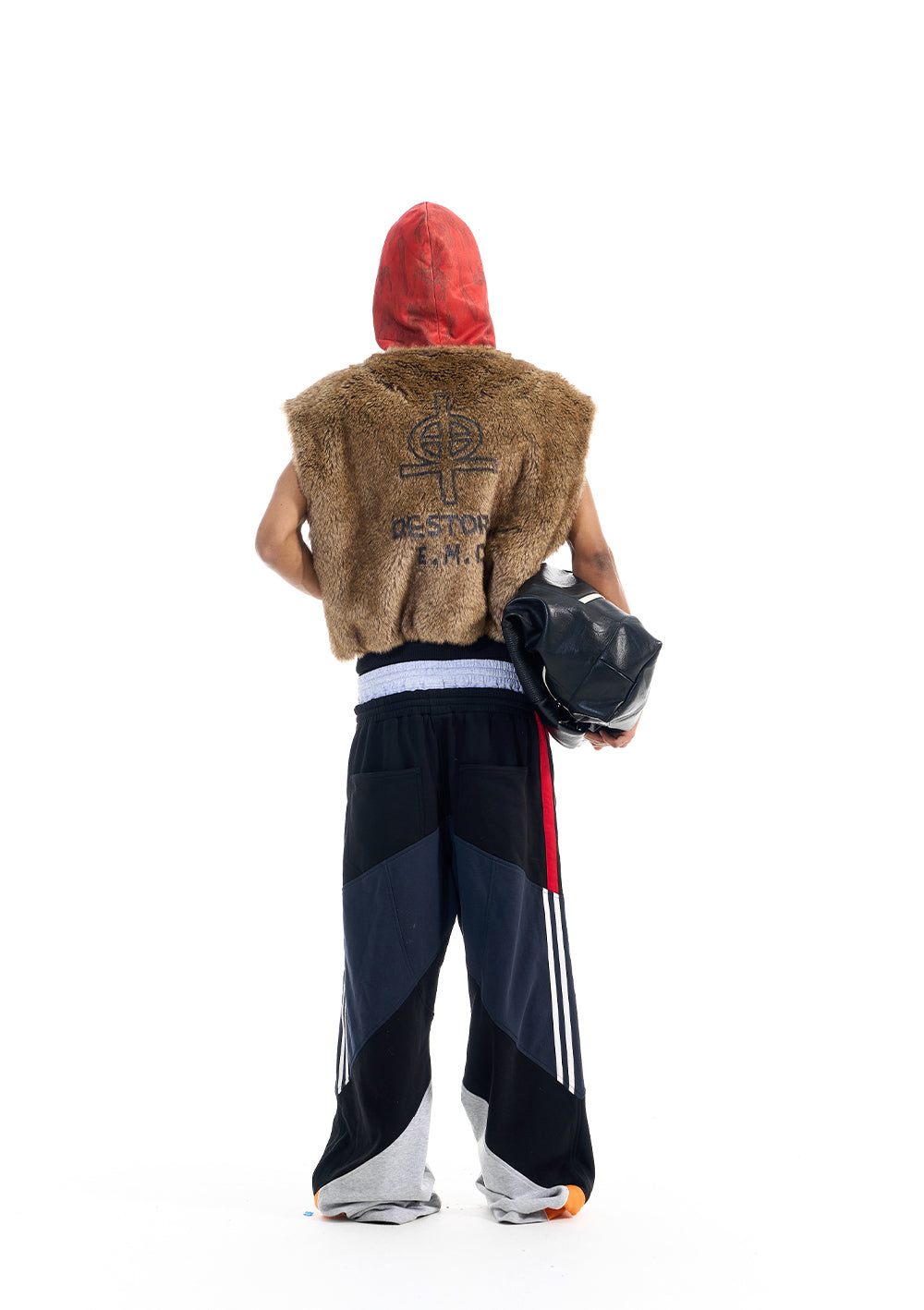 Patchwork Hooded Vest