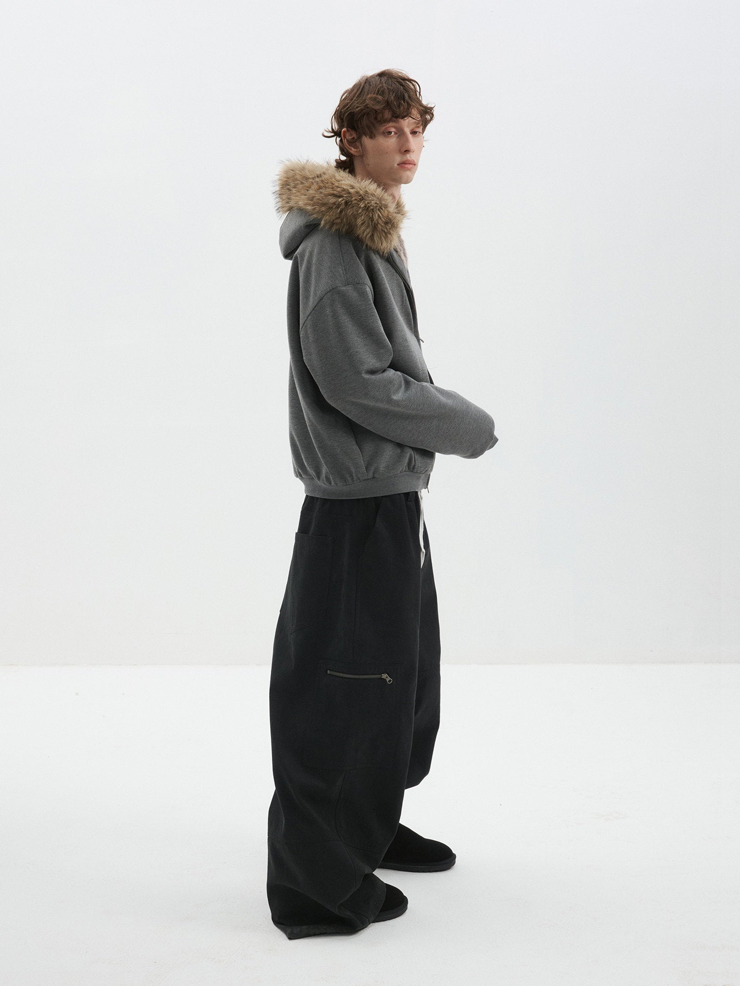 Casual Pants with Elastic Drawstring