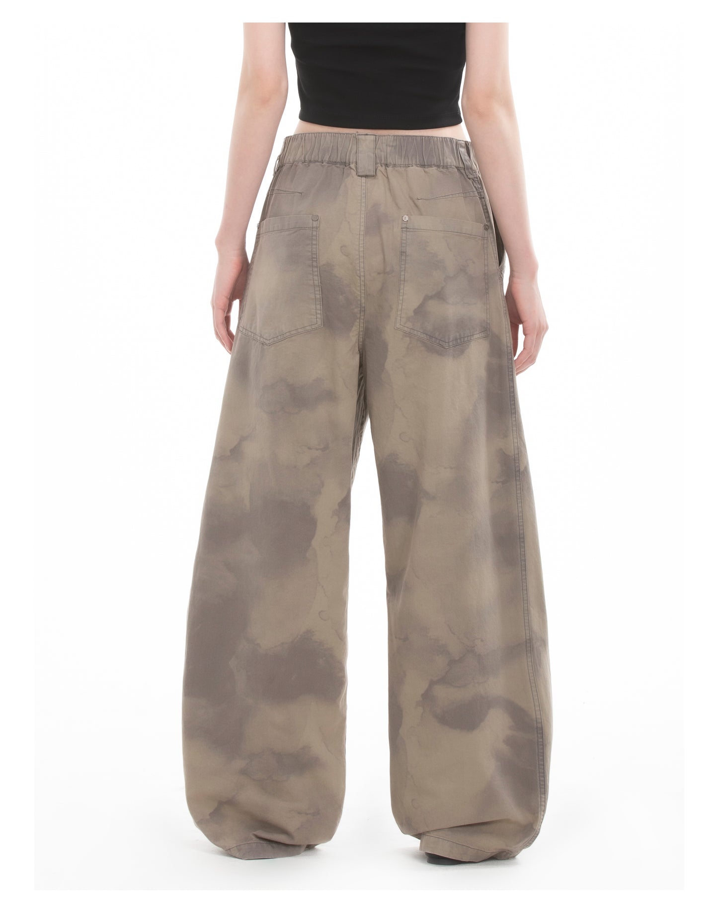 Niche design pleated casual pants