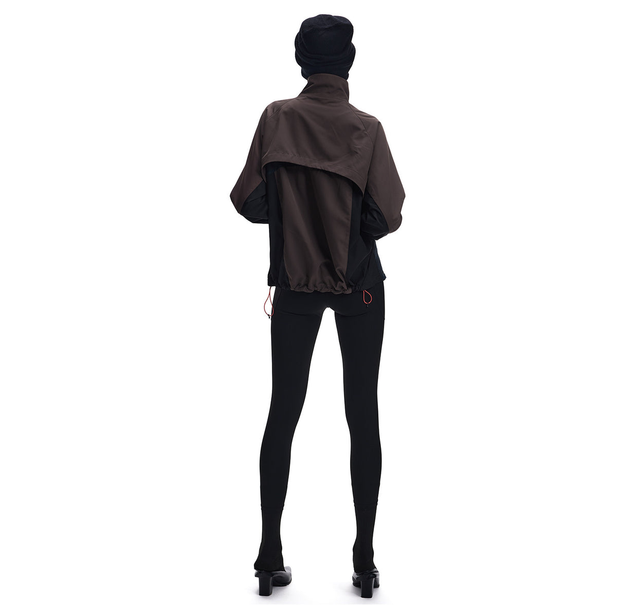Contrast Mesh Double-Zip Jacket