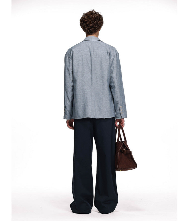 Minimalist Linen Blend Jacket