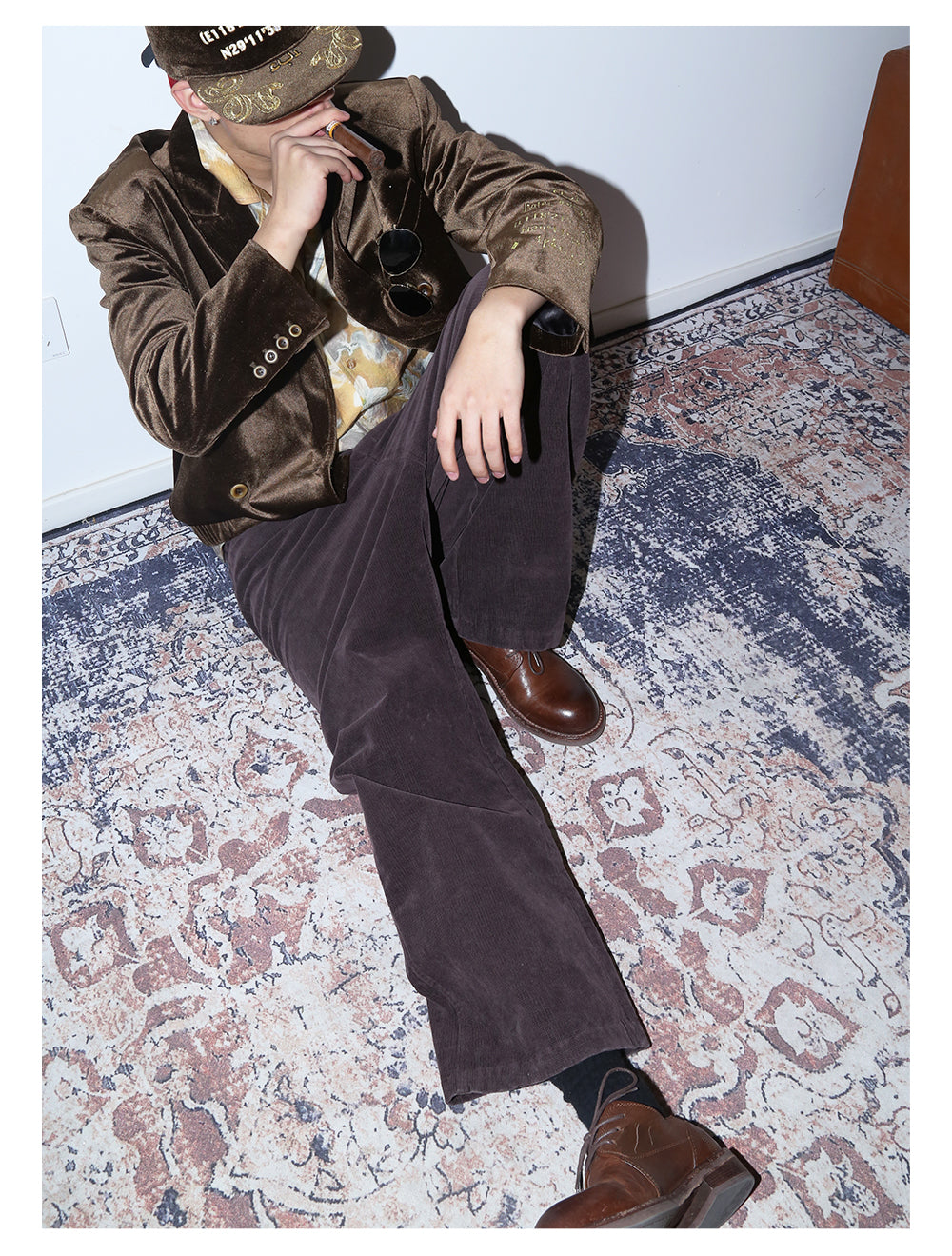 Retro Corduroy Casual Pants