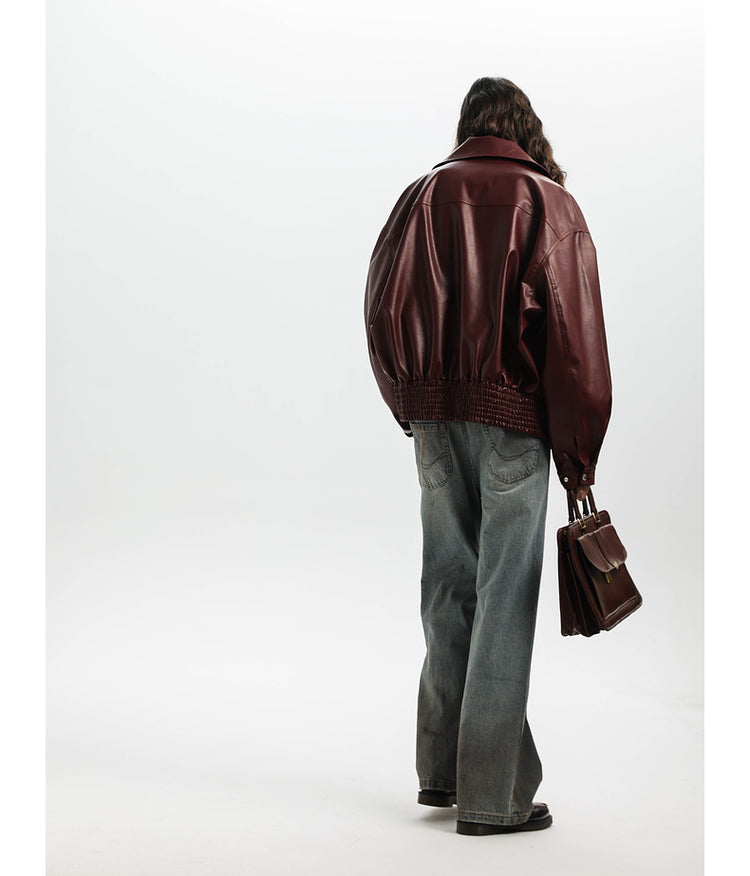 Gradient wash straight jeans