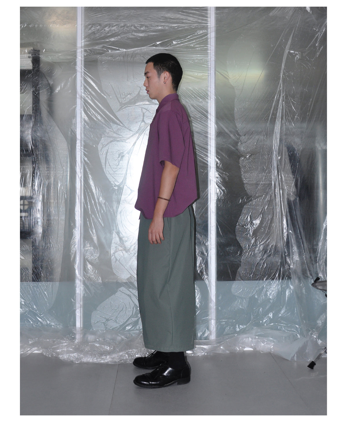 3 Pleats Cropped Pants