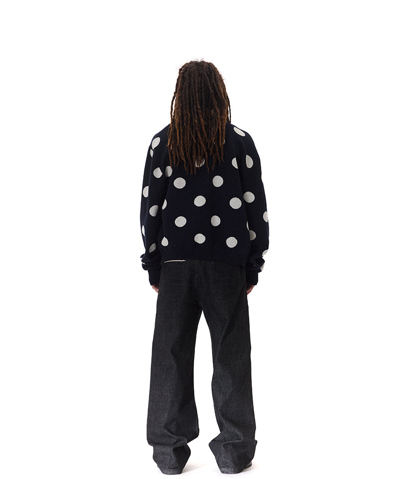 Wool Short Wide Cardigan