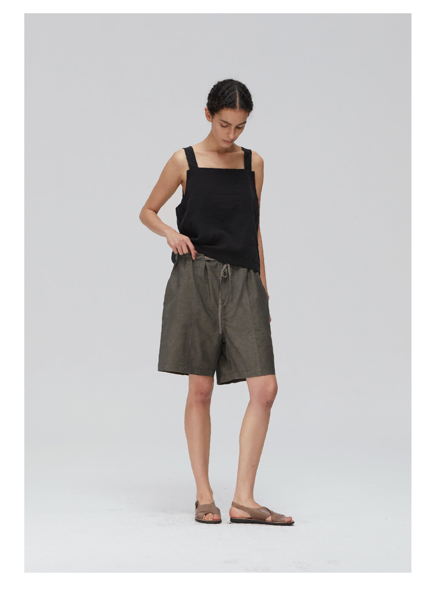 Wash-Finish Fried Shorts