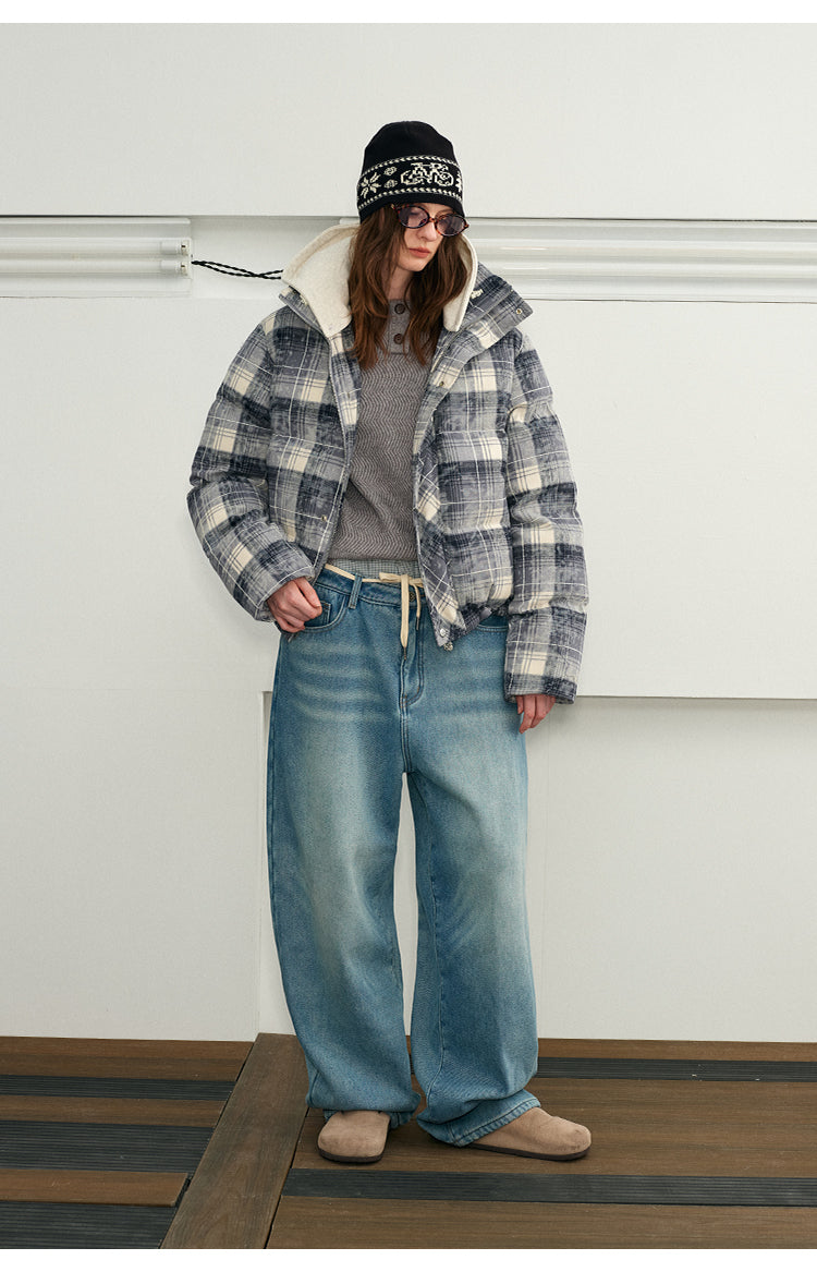 Washed Old Denim Pants