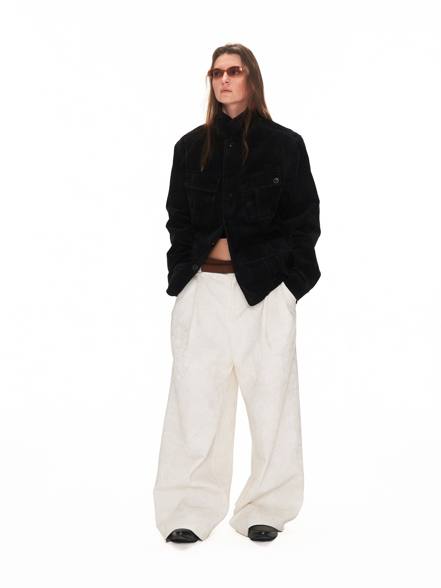 Multi-Pocket Stand-Collar Jacket