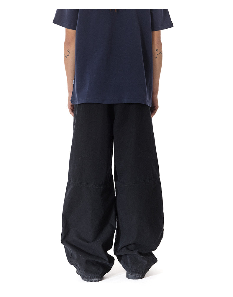 Wash Loose Zipper Casual Pants